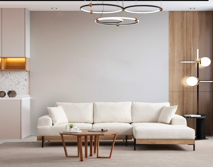 Atelier Del Sofa Eti Oak Right - Blanco